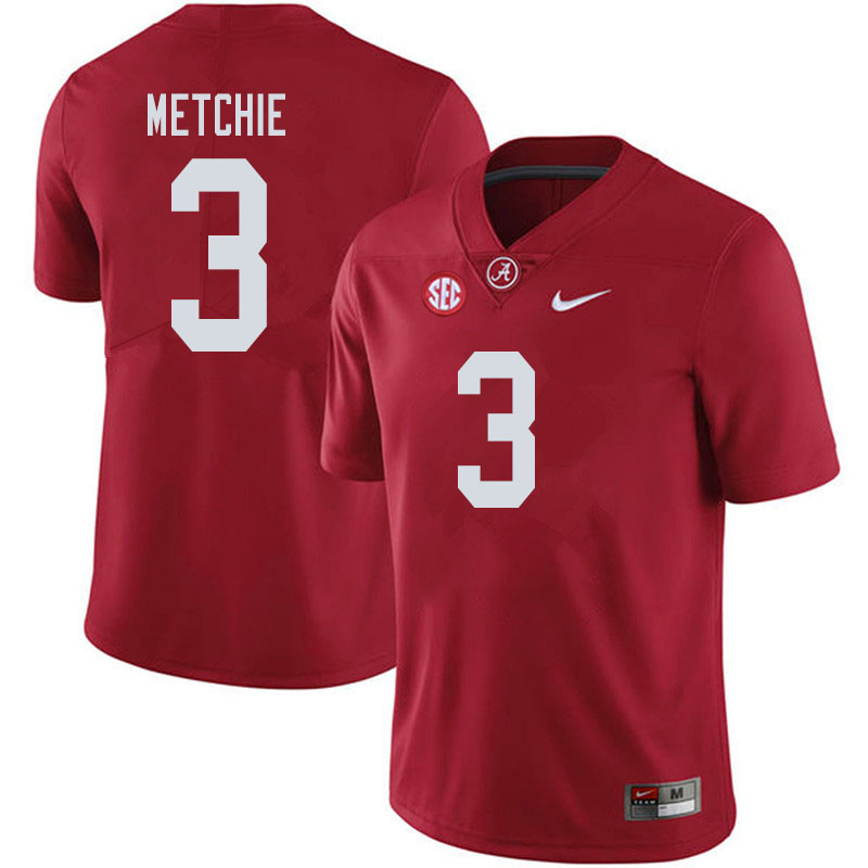 Men #3 John Metchie Alabama Crimson Tide College Football Jerseys Sale-Crimson